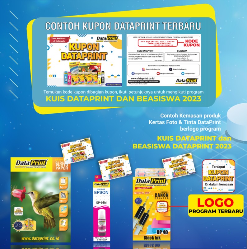 Beasiswa DataPrint periode 1 tahun 2023 telah dibuka. DataPrint